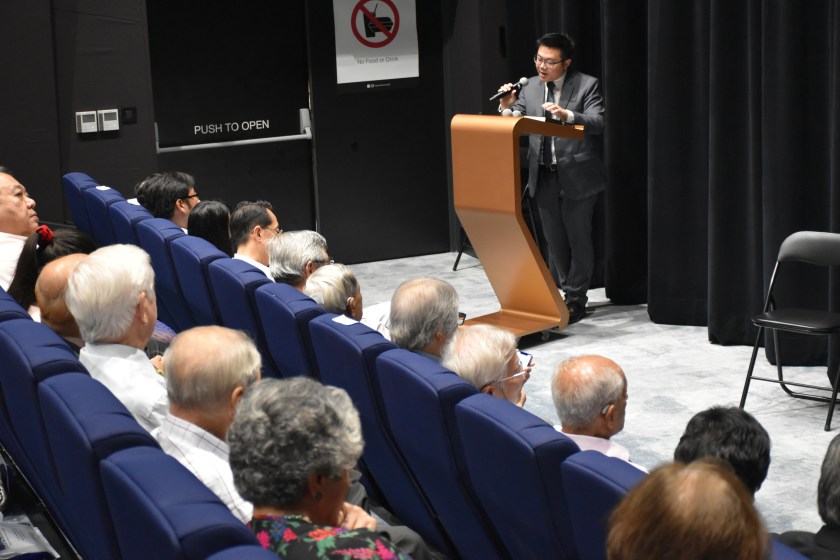 Delivering the Opening Remarks to Guest of Honour, Ambassador-at-Large, Prof. Tommy Koh and many distinguished guests and members of the media.