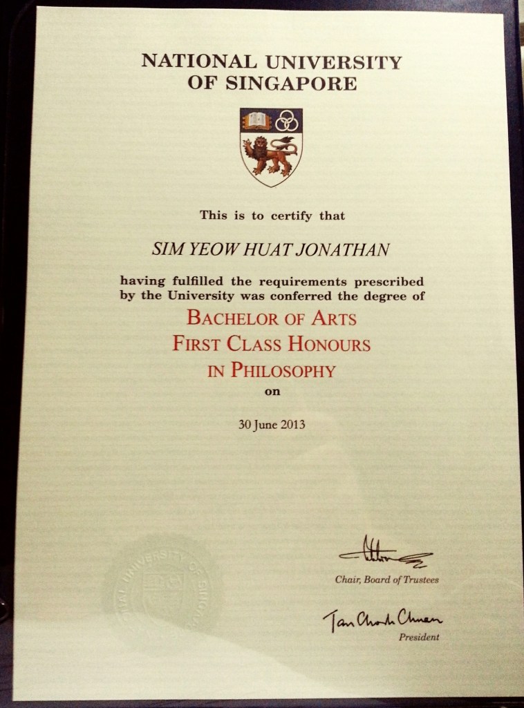 OMG!!! First Class Honours!!! I never thought that this day would have been possible!